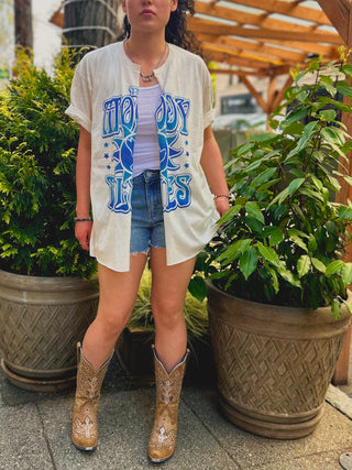 Chop Shop Moody Blues Band T-Shirt Cardigan