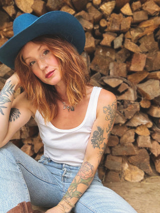 Cattleman Wool Felt Cowboy Hat Blue