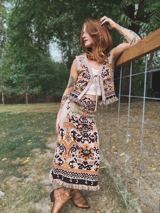 Smoke On The Water Tie Sweater Vest