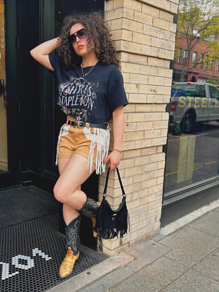 Rodeo Fringe Denim Shorts