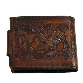 Western Floral Bi-fold Snap Wallet