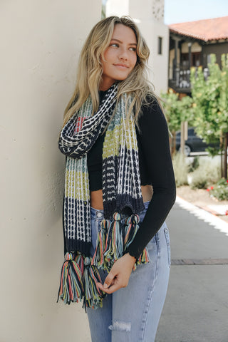 Boho Knit Scarf