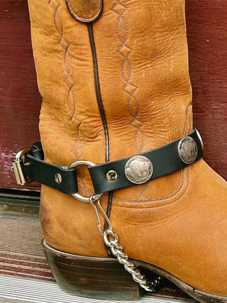 Buffalo Nickel Boot Harness Chain