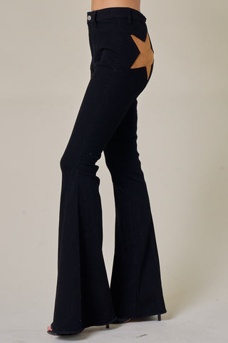 Don't We All Black Bell Bottom Jeans