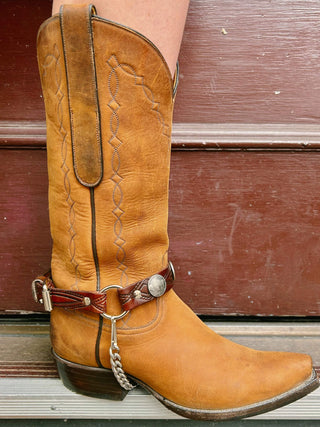Buffalo Nickel Boot Harness Chain