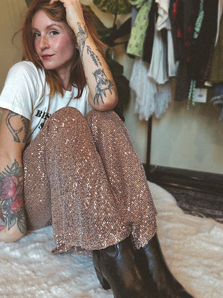 Dolly Sequin Bell Bottoms