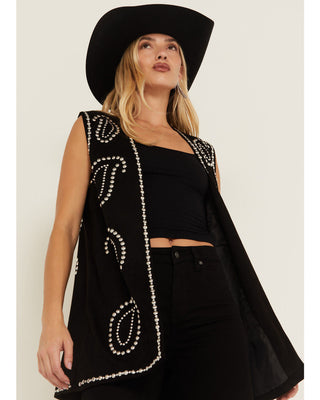 Outlaws Like Us Stud Paisley Vest