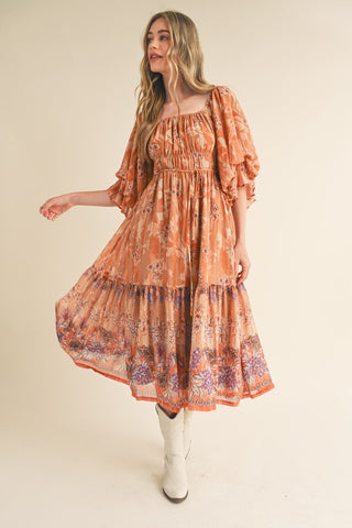 Western Skies Midi Dress