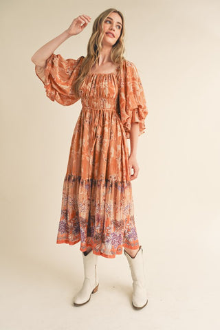 Western Skies Midi Dress