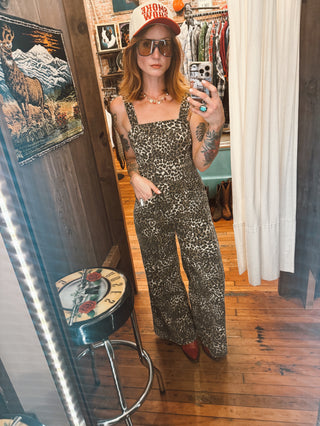 Dirty Little Secret Leopard Jumpsuit