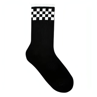 Women's Checkered Crew Socks