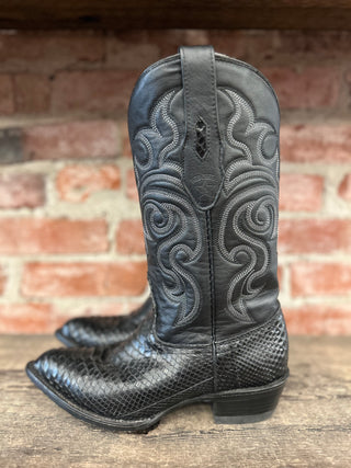 Los Altos Genuine Snake Cowboy Boots Women’s 9.5, Men’s 8