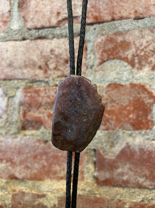 Genuine Purple Speckled Stone Bolo Tie