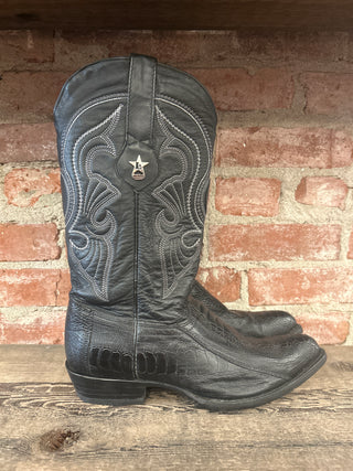 Los Altos Men’s 10.5 Ostrich Leg Cowboy Boots