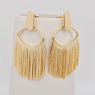 18K Gold-Plated Tassel Earrings