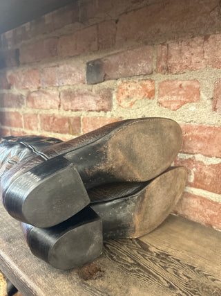 Lucchese Bull Neck Leather Men’s 11 Wide Cowboy Boots