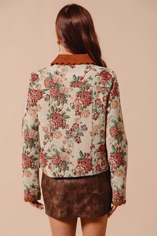 Letting Me Down Jacquard Tapestry Jacket
