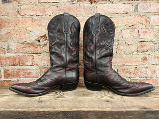 Nocona Caiman Inlay Cowboy Boots Men's Size 12