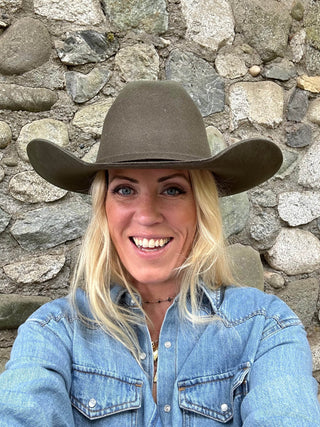 Cattleman Wool Felt Cowboy Hat Olive