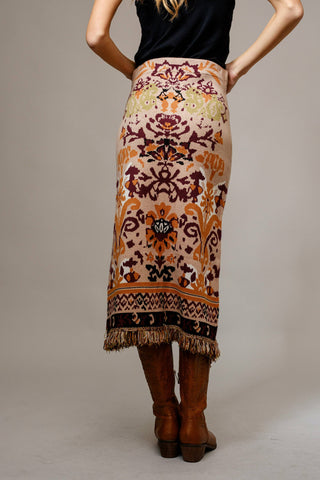 Smoke On The Water Midi Skirt