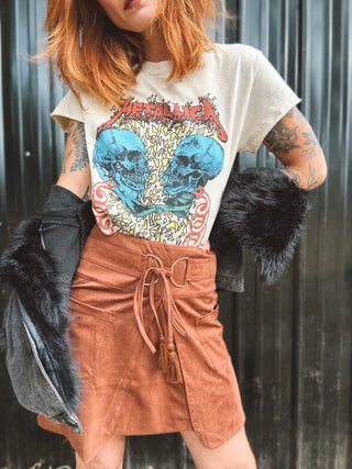 Tularosa Faux Suede Mini Skirt