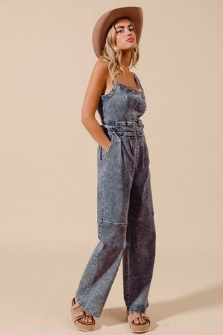 Use Me Denim Jumpsuit