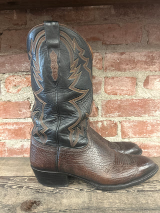 Lucchese Bull Neck Leather Men’s 11 Wide Cowboy Boots