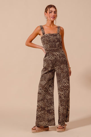Dirty Little Secret Leopard Jumpsuit