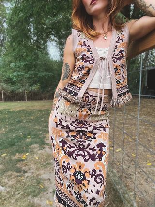 Smoke On The Water Tie Sweater Vest