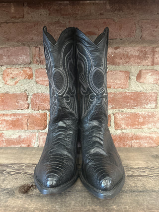 Los Altos Men’s 10.5 Ostrich Leg Cowboy Boots