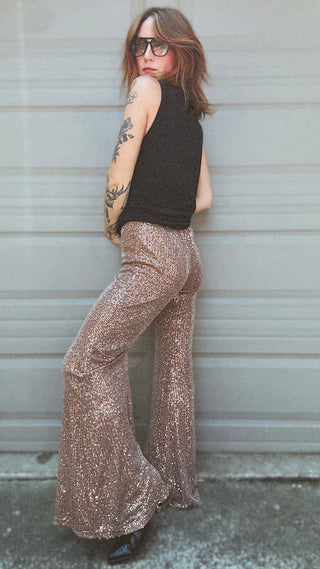 Dolly Sequin Bell Bottoms