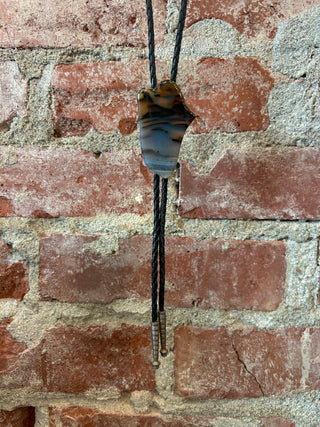 Montana Moss Agate Bolo Tie