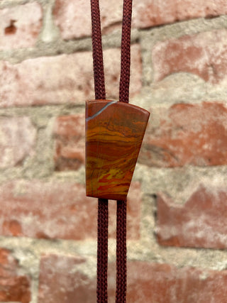 Polychrome Jasper Stone Bolo Tie