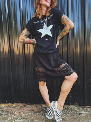 Sugar On Me Lace Trim Tank Dress