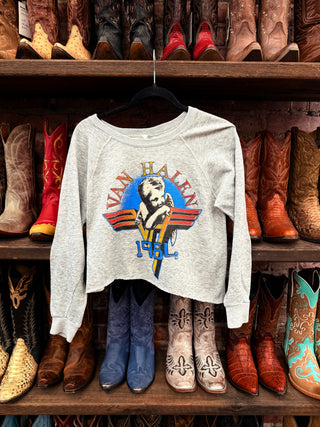 Chop Shop Van Halen Cropped Sweatshirt