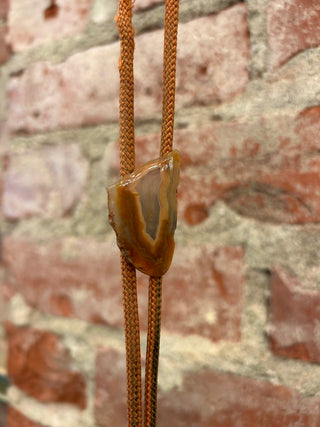 Polished Agate Shard Bolo Tie