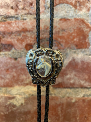 Silver Horse Portrait Bolo Tie