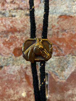 Bronze Framed Horse Bolo Tie