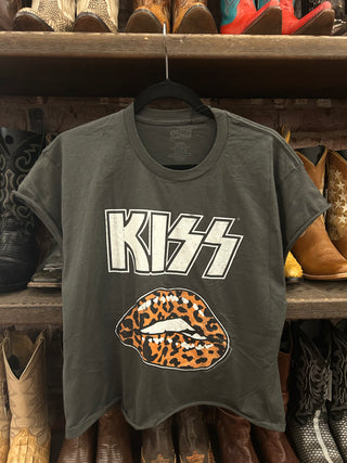Chop Shop Kiss Animalize Crop Top T-shirt