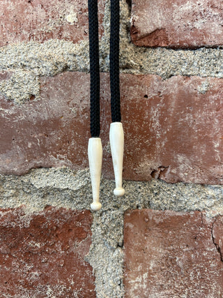Gold Panner Carving Bolo Tie