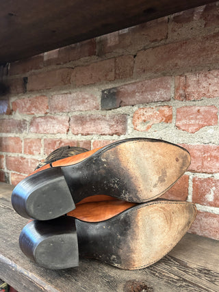 Tony Lama Lizard Tip Cowboy Boots Size W 9.5/M 8