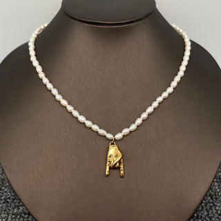 18k Gold Sweet Rocker Choker Necklace