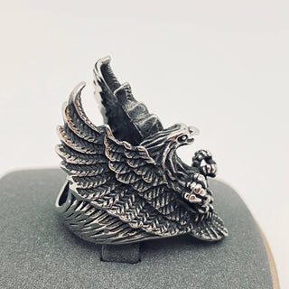 Stainless Steel Eagle Winged Ring