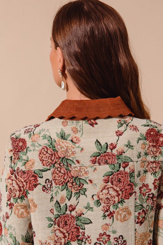 Letting Me Down Jacquard Tapestry Jacket