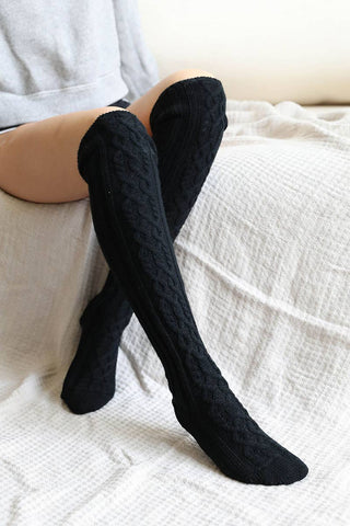 Coastal Thigh High Socks