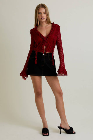 Call Me Denim Mini Skirt