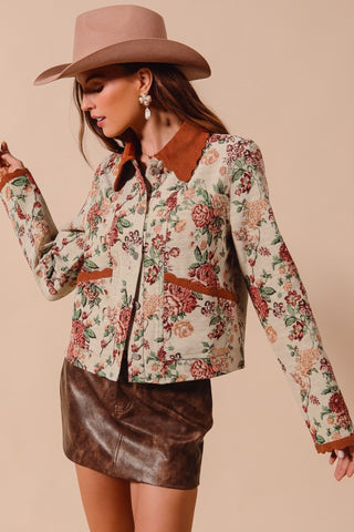 Letting Me Down Jacquard Tapestry Jacket