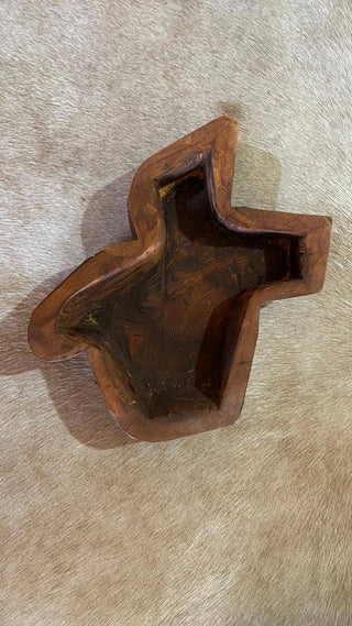 Wooden Texas Bowl