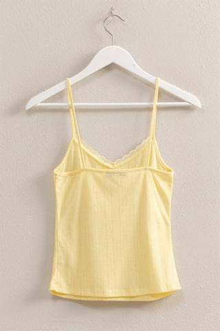 This Is It Lace Trim Tank
