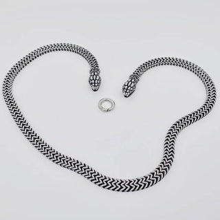 Punk Style Double Snake Head Men's Chain Necklace - MJ